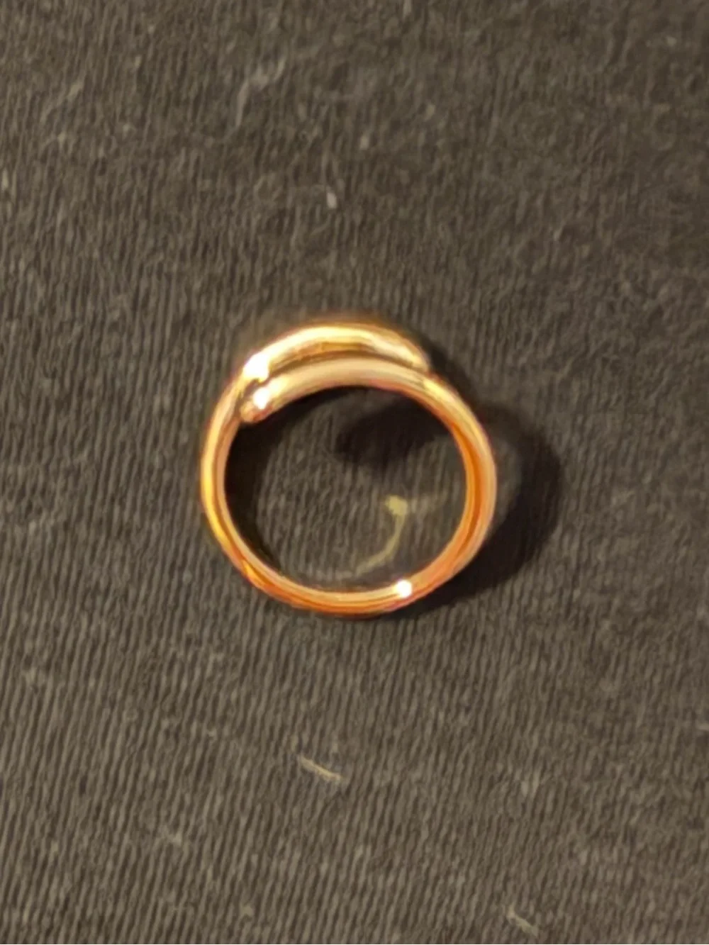 Minimalist Gold Spiral Open Wrap Ring